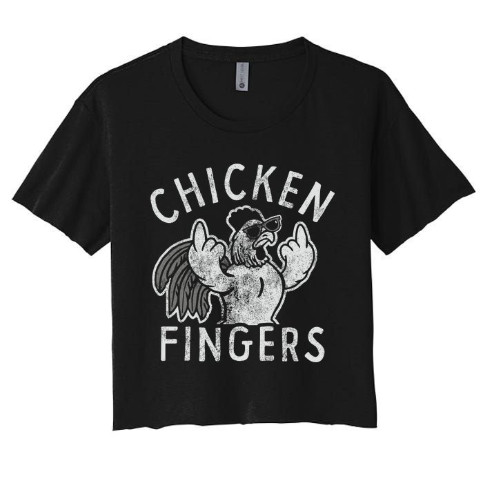 Chicken Fingers Women's Crop Top Tee