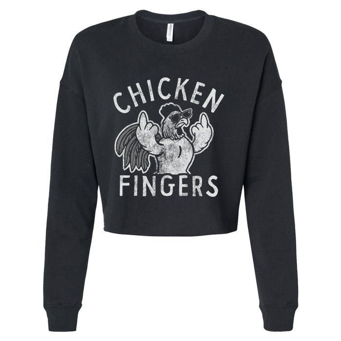 Chicken Fingers Cropped Pullover Crew