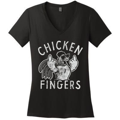 Chicken Fingers Women's V-Neck T-Shirt