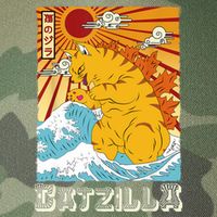 Catzilla Funny Cat Design, Funny Cat Cloth, Cat Lovers Legacy Tie Dye Trucker Hat