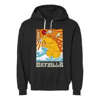 Catzilla Funny Cat Design, Funny Cat Cloth, Cat Lovers Garment-Dyed Fleece Hoodie