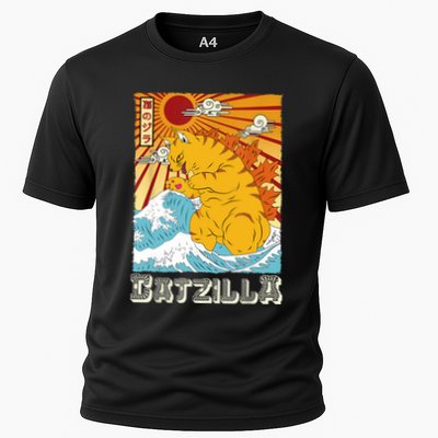 Catzilla Funny Cat Design, Funny Cat Cloth, Cat Lovers Performance Shirt