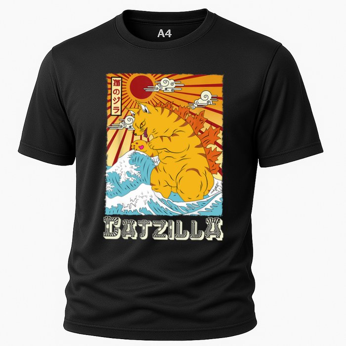 Catzilla Funny Cat Design, Funny Cat Cloth, Cat Lovers Performance Shirt