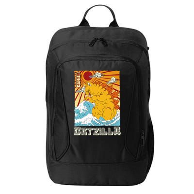 Catzilla Funny Cat Design, Funny Cat Cloth, Cat Lovers City Backpack
