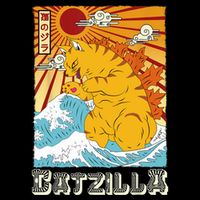 Catzilla Funny Cat Design, Funny Cat Cloth, Cat Lovers Sustainable Bucket Hat