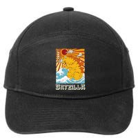 Catzilla Funny Cat Design, Funny Cat Cloth, Cat Lovers 7-Panel Snapback Hat