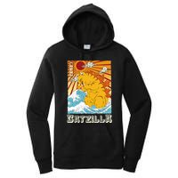 Catzilla Funny Cat Design, Funny Cat Cloth, Cat Lovers Women's Pullover Hoodie