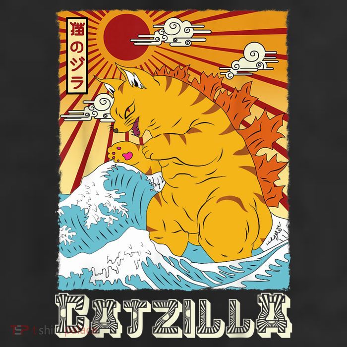 Catzilla Funny Cat Design, Funny Cat Cloth, Cat Lovers 25L Jumbo Tote