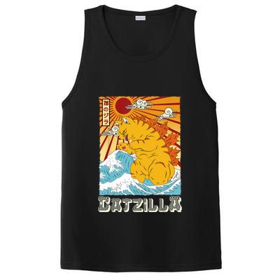 Catzilla Funny Cat Design, Funny Cat Cloth, Cat Lovers PosiCharge Competitor Tank