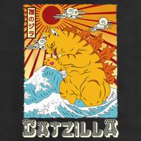 Catzilla Funny Cat Design, Funny Cat Cloth, Cat Lovers Trucker Hat