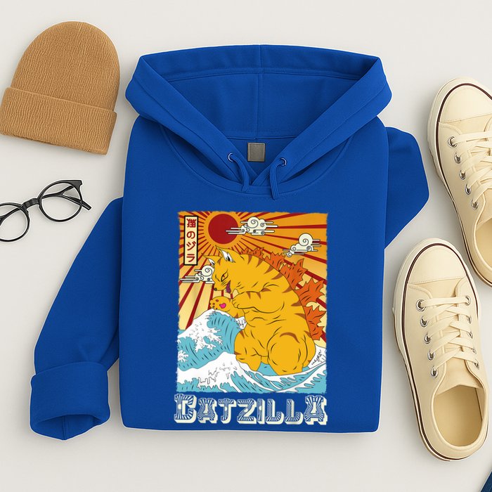 Catzilla Funny Cat Design, Funny Cat Cloth, Cat Lovers Hoodie