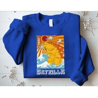 Catzilla Funny Cat Design, Funny Cat Cloth, Cat Lovers Sweatshirt