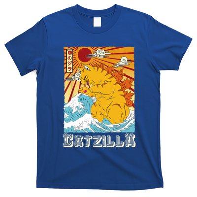 Catzilla Funny Cat Design, Funny Cat Cloth, Cat Lovers T-Shirt