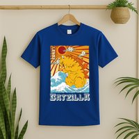 Catzilla Funny Cat Design, Funny Cat Cloth, Cat Lovers T-Shirt
