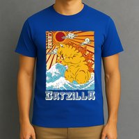 Catzilla Funny Cat Design, Funny Cat Cloth, Cat Lovers T-Shirt