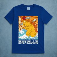 Catzilla Funny Cat Design, Funny Cat Cloth, Cat Lovers T-Shirt