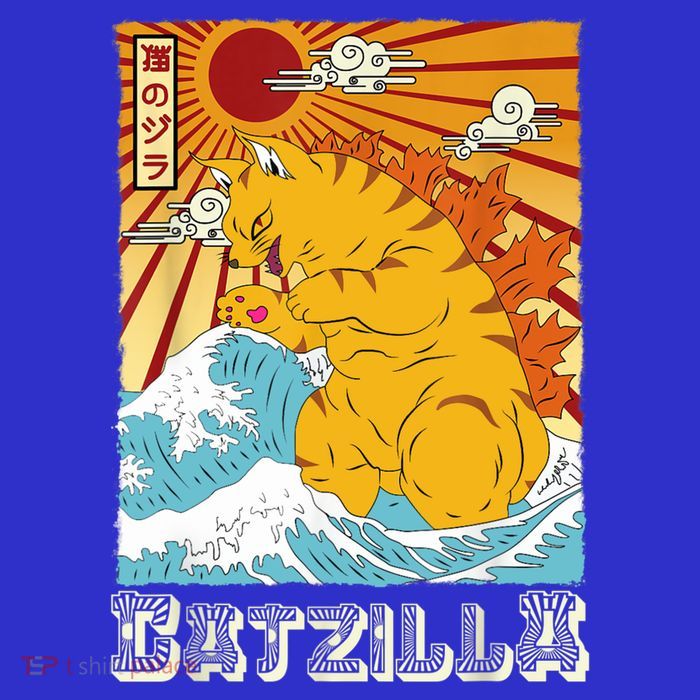 Catzilla Funny Cat Design, Funny Cat Cloth, Cat Lovers Button