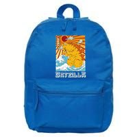Catzilla Funny Cat Design, Funny Cat Cloth, Cat Lovers 16 in Basic Backpack