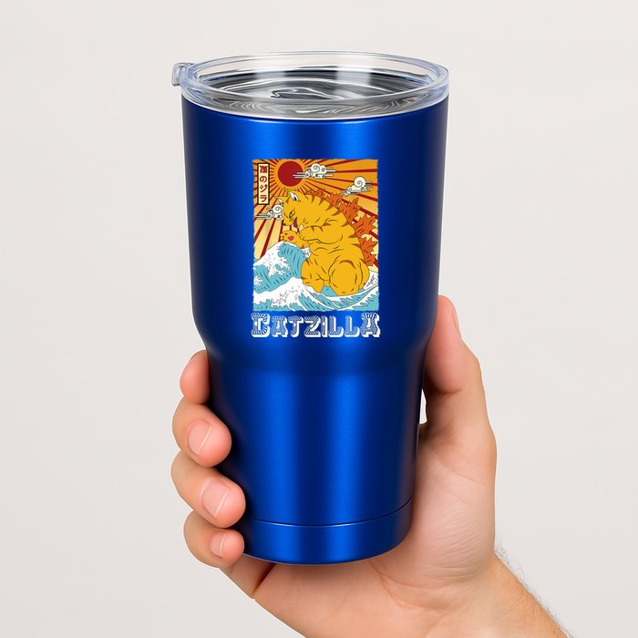 Catzilla Funny Cat Design, Funny Cat Cloth, Cat Lovers Tumbler