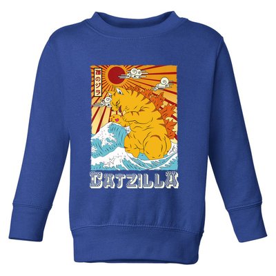 Catzilla Funny Cat Design, Funny Cat Cloth, Cat Lovers Toddler Sweatshirt