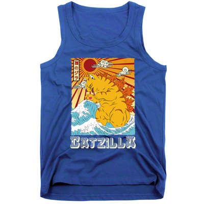 Catzilla Funny Cat Design, Funny Cat Cloth, Cat Lovers Tank Top