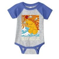 Catzilla Funny Cat Design, Funny Cat Cloth, Cat Lovers Infant Baby Jersey Bodysuit