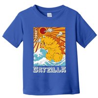 Catzilla Funny Cat Design, Funny Cat Cloth, Cat Lovers Toddler T-Shirt