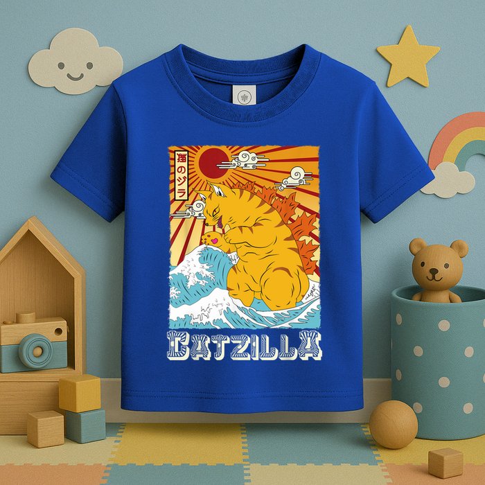 Catzilla Funny Cat Design, Funny Cat Cloth, Cat Lovers Toddler T-Shirt