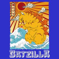Catzilla Funny Cat Design, Funny Cat Cloth, Cat Lovers Toddler T-Shirt