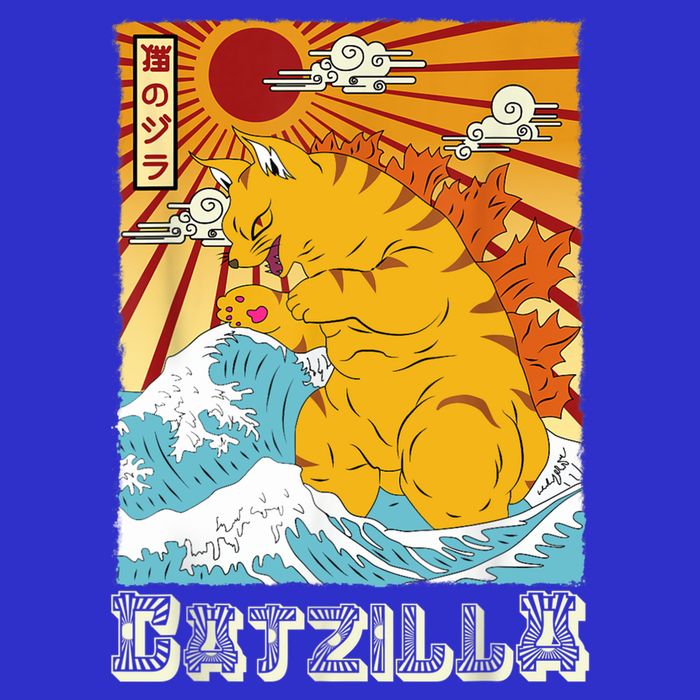 Catzilla Funny Cat Design, Funny Cat Cloth, Cat Lovers Toddler T-Shirt