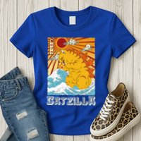 Catzilla Funny Cat Design, Funny Cat Cloth, Cat Lovers Womens T-Shirt