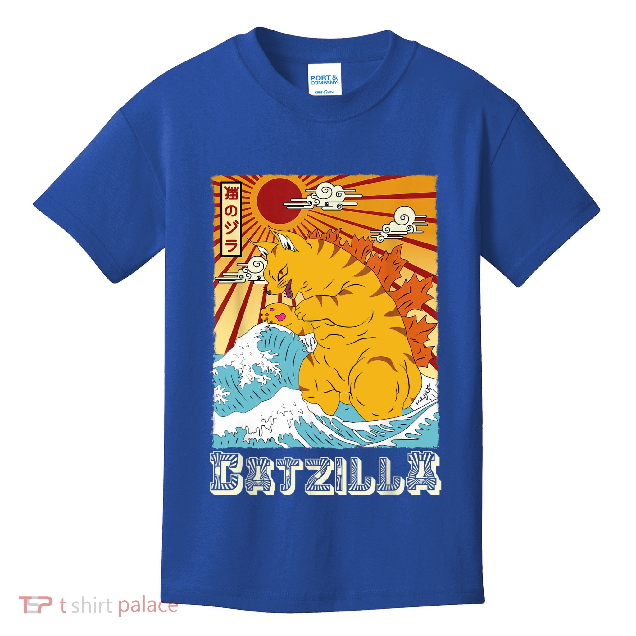 Catzilla Funny Cat Design, Funny Cat Cloth, Cat Lovers Kids T-Shirt