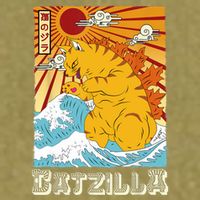 Catzilla Funny Cat Design, Funny Cat Cloth, Cat Lovers Garment-Dyed Women's Muscle Tee