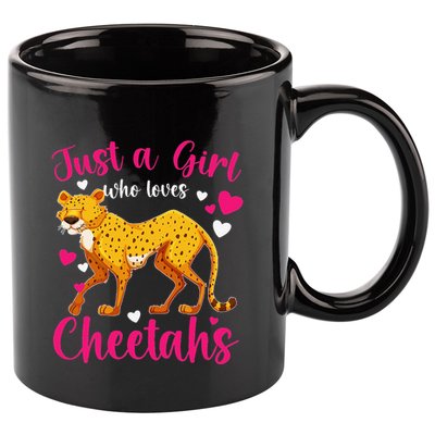 Cheetah Funny Cat Lover Just A Who Loves Cheetahs 11oz C Handle Ceramic Mug