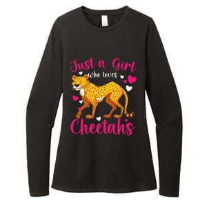 Cheetah Funny Cat Lover Just A Who Loves Cheetahs Womens CVC Long Sleeve Shirt