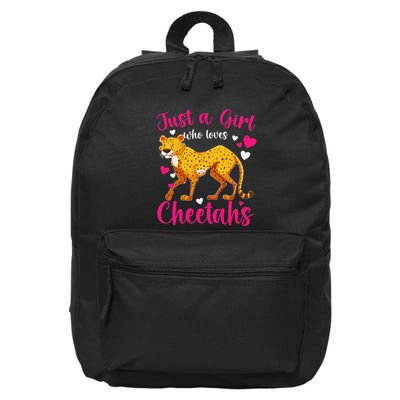 Cheetah Funny Cat Lover Just A Who Loves Cheetahs 16 in Basic Backpack