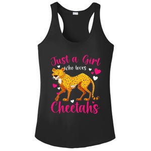 Cheetah Funny Cat Lover Just A Who Loves Cheetahs Ladies PosiCharge Competitor Racerback Tank