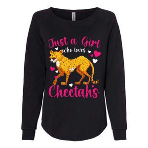 Cheetah Funny Cat Lover Just A Who Loves Cheetahs Womens California Wash Sweatshirt