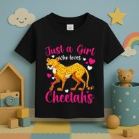 Cheetah Funny Cat Lover Just A Who Loves Cheetahs Toddler T-Shirt