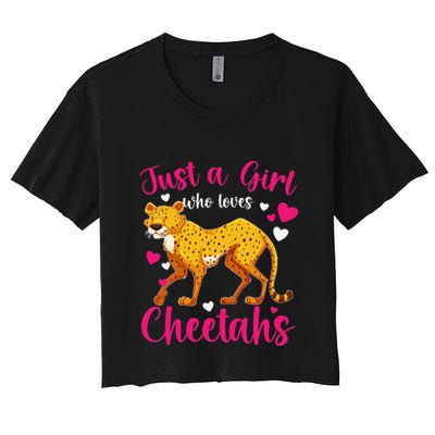 Cheetah Funny Cat Lover Just A Who Loves Cheetahs Crop Top