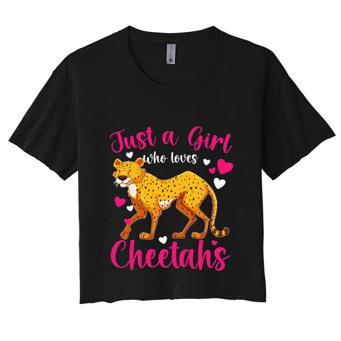 Cheetah Funny Cat Lover Just A Who Loves Cheetahs Crop Top