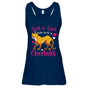 Cheetah Funny Cat Lover Just A Who Loves Cheetahs Ladies Essential Flowy Tank