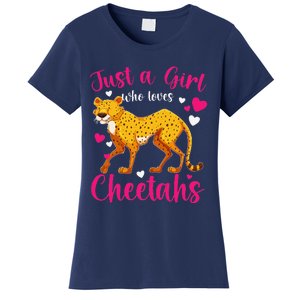 Cheetah Funny Cat Lover Just A Who Loves Cheetahs Women's T-Shirt