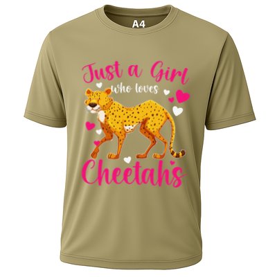 Cheetah Funny Cat Lover Just A Who Loves Cheetahs Performance Shirt
