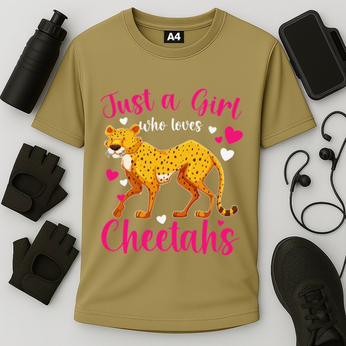 Cheetah Funny Cat Lover Just A Who Loves Cheetahs Performance Shirt