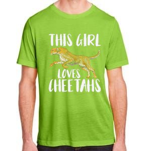 Cheetah Funny Cat Lover This Loves Cheetahs Adult ChromaSoft Performance T-Shirt