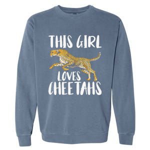 Cheetah Funny Cat Lover This Loves Cheetahs Garment-Dyed Sweatshirt