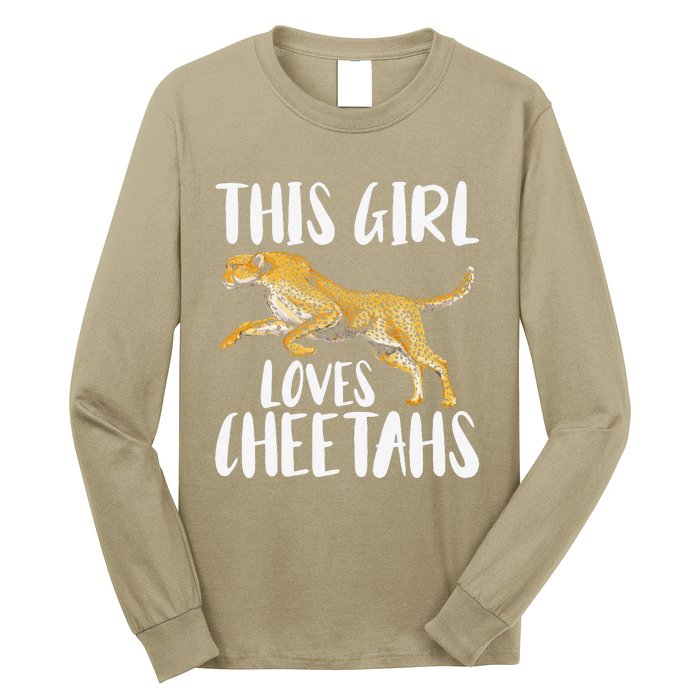 Cheetah Funny Cat Lover This Loves Cheetahs Long Sleeve Shirt