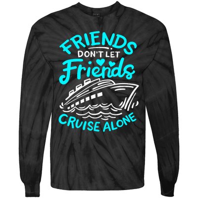 Cruise Friends Cruise Vacation Tie-Dye Long Sleeve Shirt