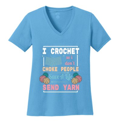 Crocheting For Crocheting Sewing Lover Gift Women's V-Neck T-Shirt